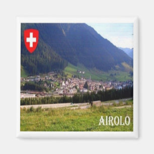 Imán zCH039 AIROLO Suiza - Fridge Magnet