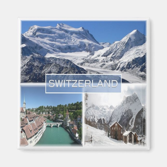 Imán zCH041 Suiza Suiza, Europa, Fridge (Frente)