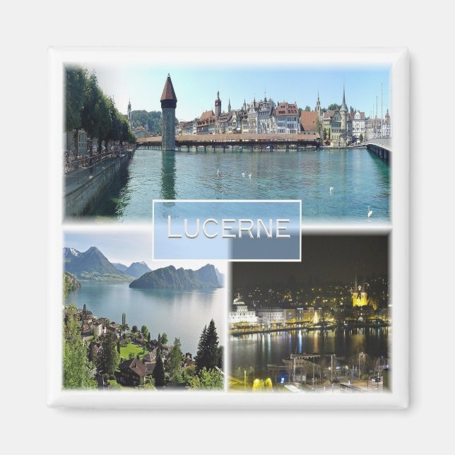 Imán zCH043 LUCERNE Suiza - Fridge (Frente)
