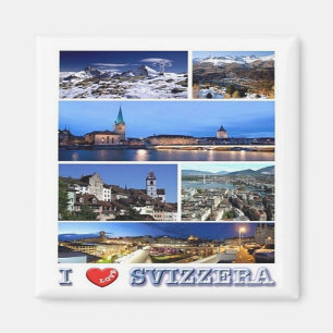 Imán zCH050 ME ENCANTA Svizzera - Fridge Magnet