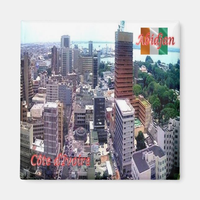 Imán zCI003 ABIDJAN, COSTA DE MARFIL, África, Fridge (Frente)