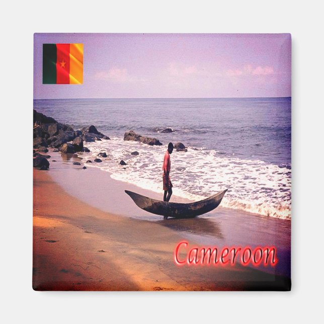 Imán zCM009 CAMERÚN Panorama, África, Fridge (Frente)