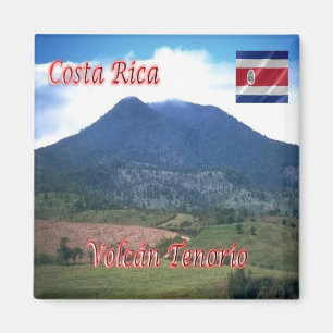 Imán zCR008 COSTA RICA, Volcan Tenorio, América, Fridge