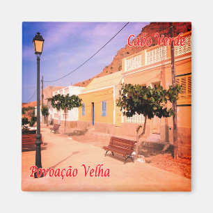 Imán zCV012 POVOACAO VELHA, Cabo Verde, África, Fridge