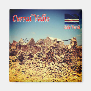 Imán zCV017 CURRAL VELHO, Cabo Verde, África, Fridge