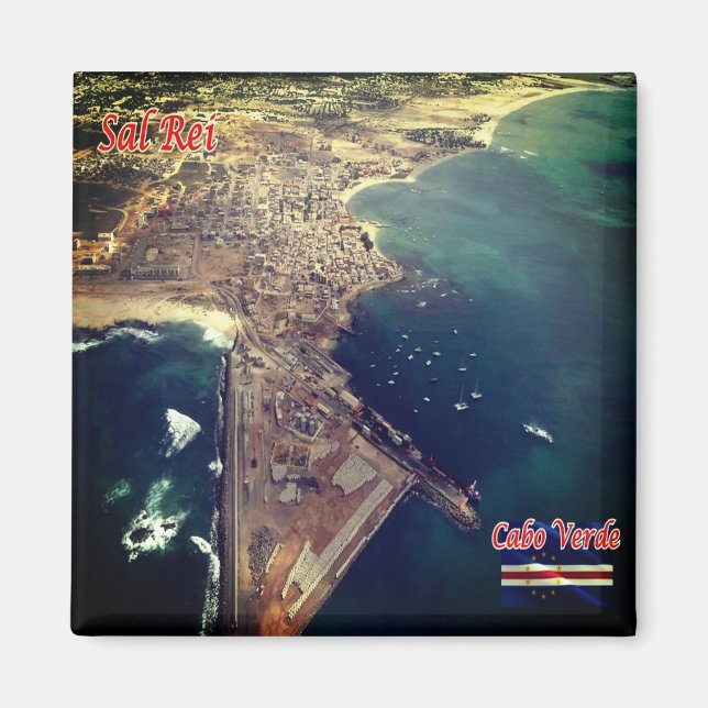 Imán zCV019 SAL REI, Cabo Verde, Fridge (Frente)