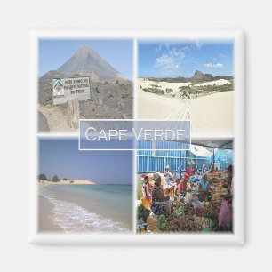 Imán zCV24 CAPE VERDE, Mosaic, África, Fridge