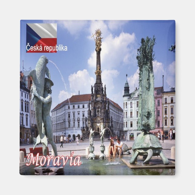 Imán zCZ014 MORAVIA República Checa, Fridge (Frente)