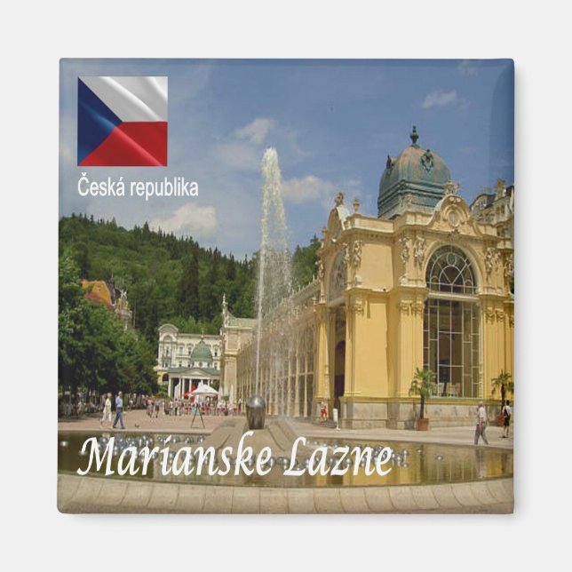 Imán zCZ017 MARIANSKE LAZNE República Checa, Fridge (Frente)
