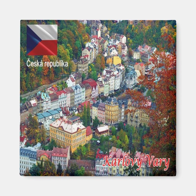 Imán zCZ019 KARLOVY VARY República Checa, Fridge (Frente)