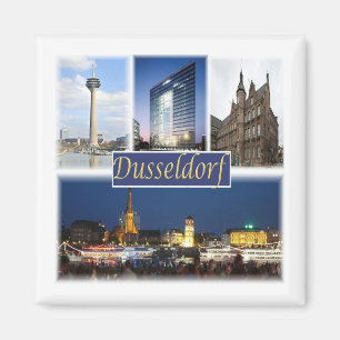 Imán zDE008 DUSSELDORF, Alemania, Europa, Fridge