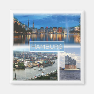 Imán zDE021 HAMBURG Alemania, Fridge