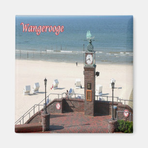 Imán zDE034 WANGEROOGE SHORE Islas Frisas Alemania,
