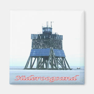 Imán zDE053 Islas SÜDEROOGSAND Frisian, Fridge