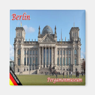 Imán zDE074 BERLIN REICHSTAG BUILDING Alemania, Fridge