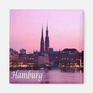 Imán zDE084 HAMBURG, Alemania Fridge,