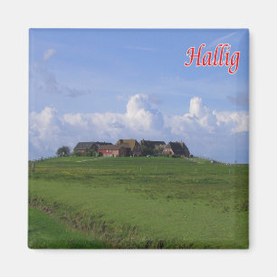 Imán zDE089 Islas HALLIG Frisian Alemania, Fridge