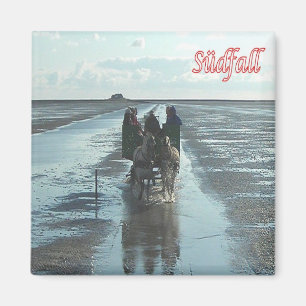 Imán zDE095 SÜDFALL LOW TIDE Frisian islands - Fridge