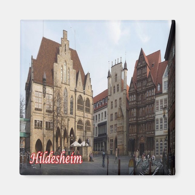 Imán zDE098 HILDESHEIM Alemania, Fridge (Frente)