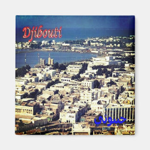 Imán zDJ006 DJIBOUTI, Panorama, África, Fridge