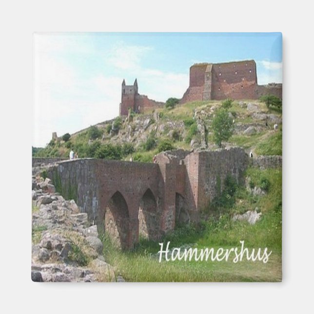 Imán zDK006 HAMMERHSHUS, Islas Frisianas, Fridge (Frente)