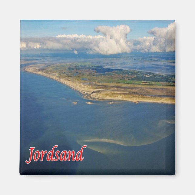 Imán zDK007 JORDSAND Islas Frisianas Dinamarca, Fridge (Frente)