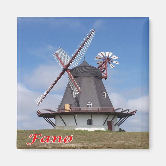 Imán zDK008 FANO LIGHTHOUSE Frisian Islands, Fridge (Frente)