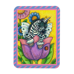 Imán ZEBO WHIMSYNICKER, Fantasía UNICORN DE ZEBRA