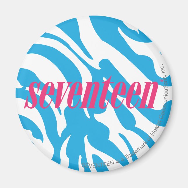 Imán Zebra Aqua (Frente)
