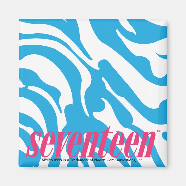 Imán Zebra Aqua (Frente)