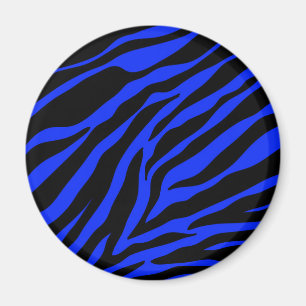 Imán zebra azul