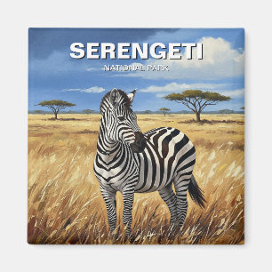 Imán Zebra del parque nacional de Tanzania Serengeti