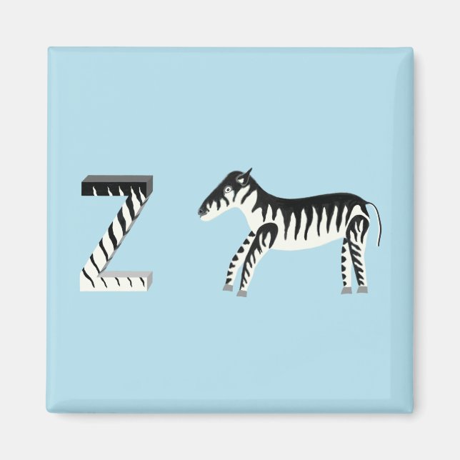 Imán Zebra Fridge Magnet (Frente)