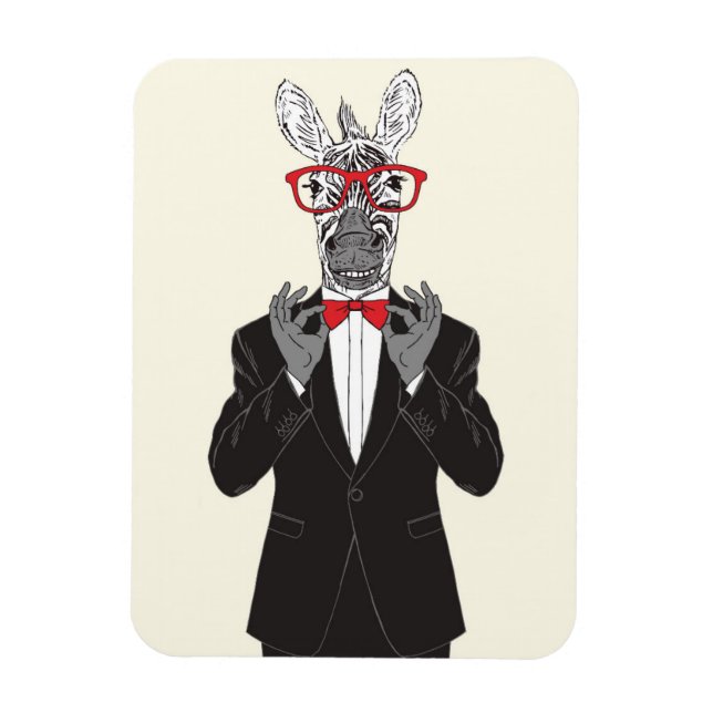 Imán Zebra Gentleman (Vertical)