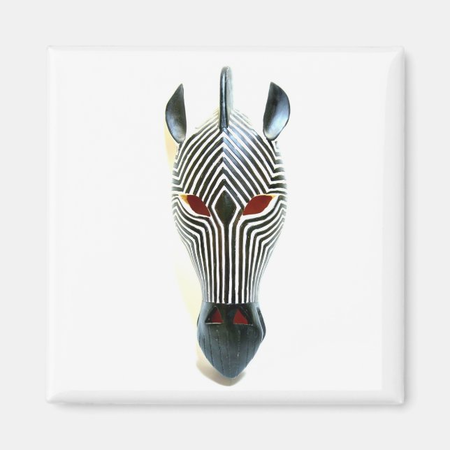 Imán zebra mask magnet (Frente)