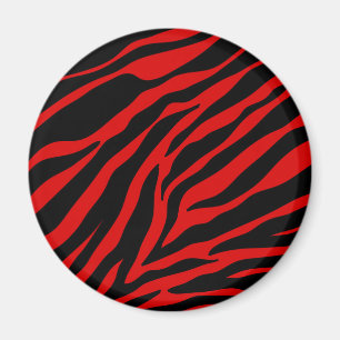 Imán zebra roja