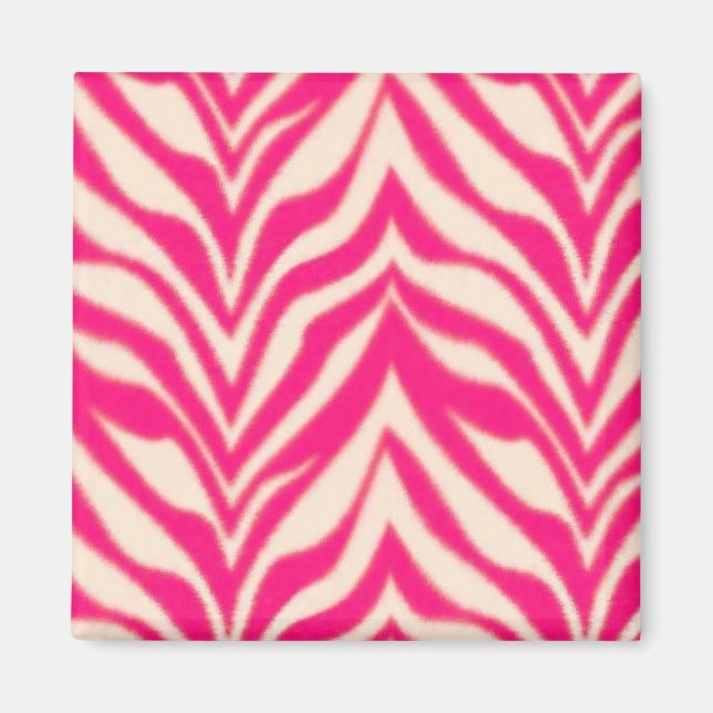 Imán Zebra rosa (Frente)