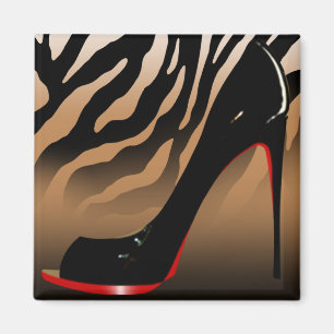 Imán "Zebra Stiletto" (tan) de Cheryl Daniels