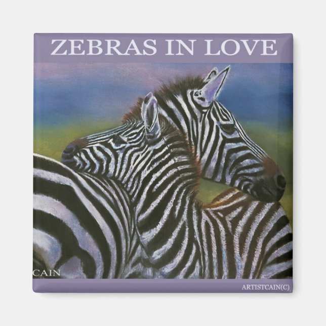 IMÁN ZEBRAS ENAMORADAS (Frente)