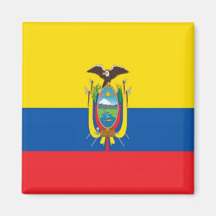 Imán zEC001 ECUADOR, FLAG, América, Fridge