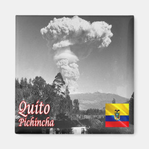 Imán zEC007 QUITO, Pichincha, Ecuador, América, Fridge