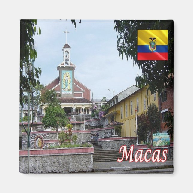 Imán zEC017 MACAS, Ecuador, América, Fridge (Frente)