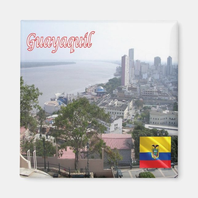 Imán zEC020 GUAYAQUIL, Ecuador, América, Fridge (Frente)