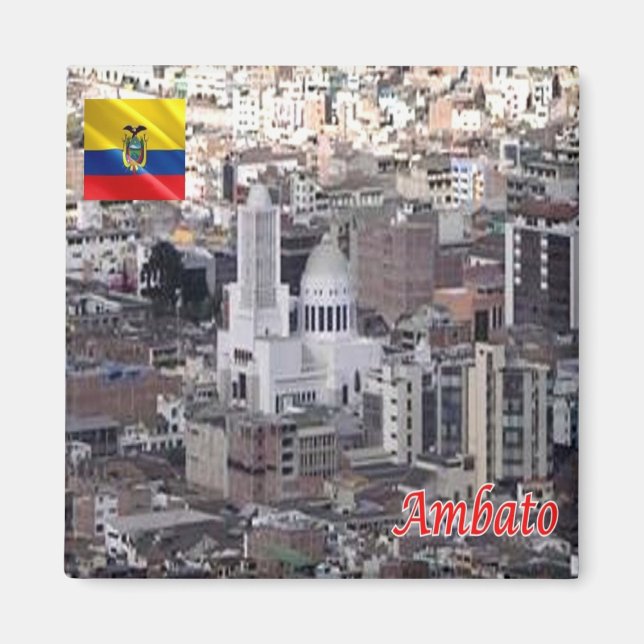 Imán zEC024 AMBATO, Ecuador, América, Fridge (Frente)