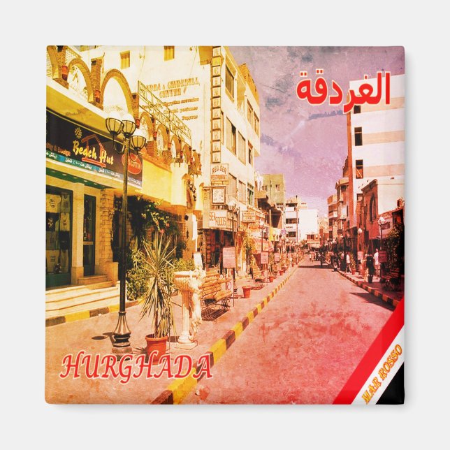 Imán zEG012 HURGHADA, Mar Rojo, Egipto, África, Fridge (Frente)