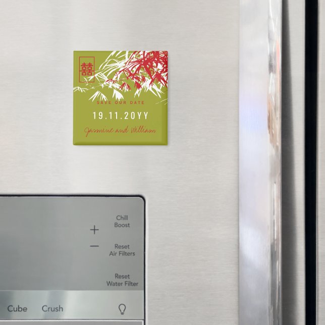 Imán Zen Bamboo deja la boda china salva la fecha (In situ (nevera))