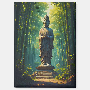 Imán Zen en el bosque de Bambú