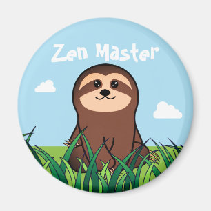 Imán "Zen Master" kawaii Sloth