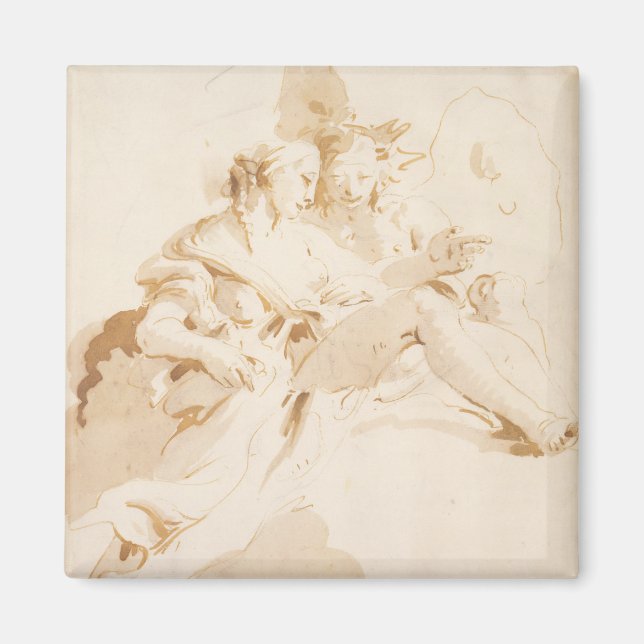 Imán Zephyr y Flora (Frente)