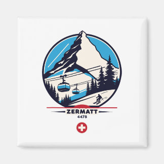 Imán Zermatt 4478 - Esquí en el Problemhorn